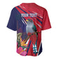 Haiti Personalized Baseball Jersey Hispaniolan Trogon Tropical Vibes