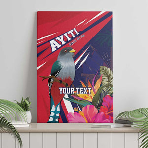 Haiti Personalized Canvas Wall Art Hispaniolan Trogon Tropical Vibes