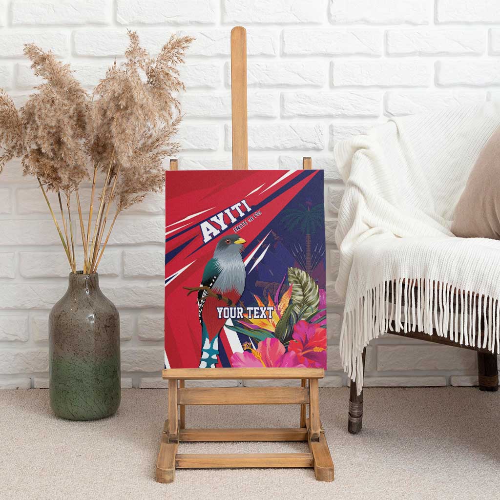 Haiti Personalized Canvas Wall Art Hispaniolan Trogon Tropical Vibes