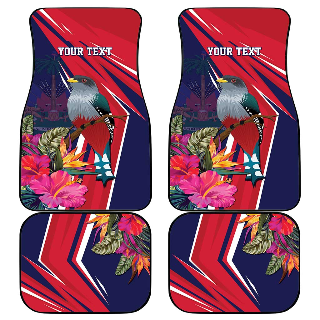 Haiti Personalized Car Mats Hispaniolan Trogon Tropical Vibes