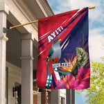 Haiti Personalized Garden Flag Hispaniolan Trogon Tropical Vibes