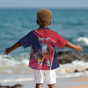 Haiti Personalized Kid Hawaiian Shirt Hispaniolan Trogon Tropical Vibes