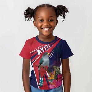 Haiti Personalized Kid T shirt Hispaniolan Trogon Tropical Vibes
