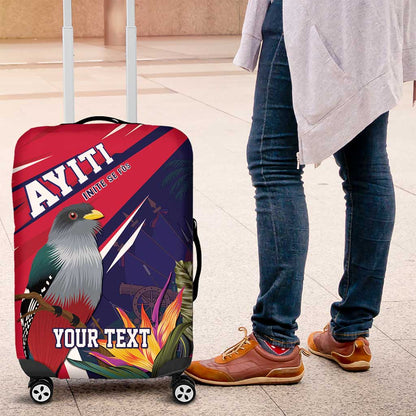 Haiti Personalized Luggage Cover Hispaniolan Trogon Tropical Vibes