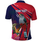 Haiti Personalized Polo Shirt Hispaniolan Trogon Tropical Vibes