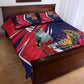Haiti Personalized Quilt Bed Set Hispaniolan Trogon Tropical Vibes