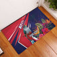 Haiti Personalized Rubber Doormat Hispaniolan Trogon Tropical Vibes