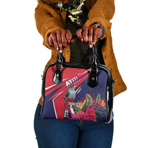 Haiti Personalized Shoulder Handbag Hispaniolan Trogon Tropical Vibes