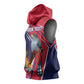Haiti Personalized Sleeveless Hoodie Hispaniolan Trogon Tropical Vibes - African Pride