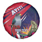 Haiti Personalized Spare Tire Cover Hispaniolan Trogon Tropical Vibes