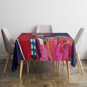 Haiti Personalized Tablecloth Hispaniolan Trogon Tropical Vibes
