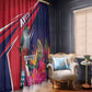 Haiti Personalized Window Curtain Hispaniolan Trogon Tropical Vibes