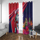 Haiti Personalized Window Curtain Hispaniolan Trogon Tropical Vibes