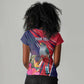 Haiti Personalized Women V-Neck T-Shirt Hispaniolan Trogon Tropical Vibes