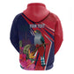 Haiti Personalized Zip Hoodie Hispaniolan Trogon Tropical Vibes