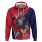 Haiti Personalized Zip Hoodie Hispaniolan Trogon Tropical Vibes