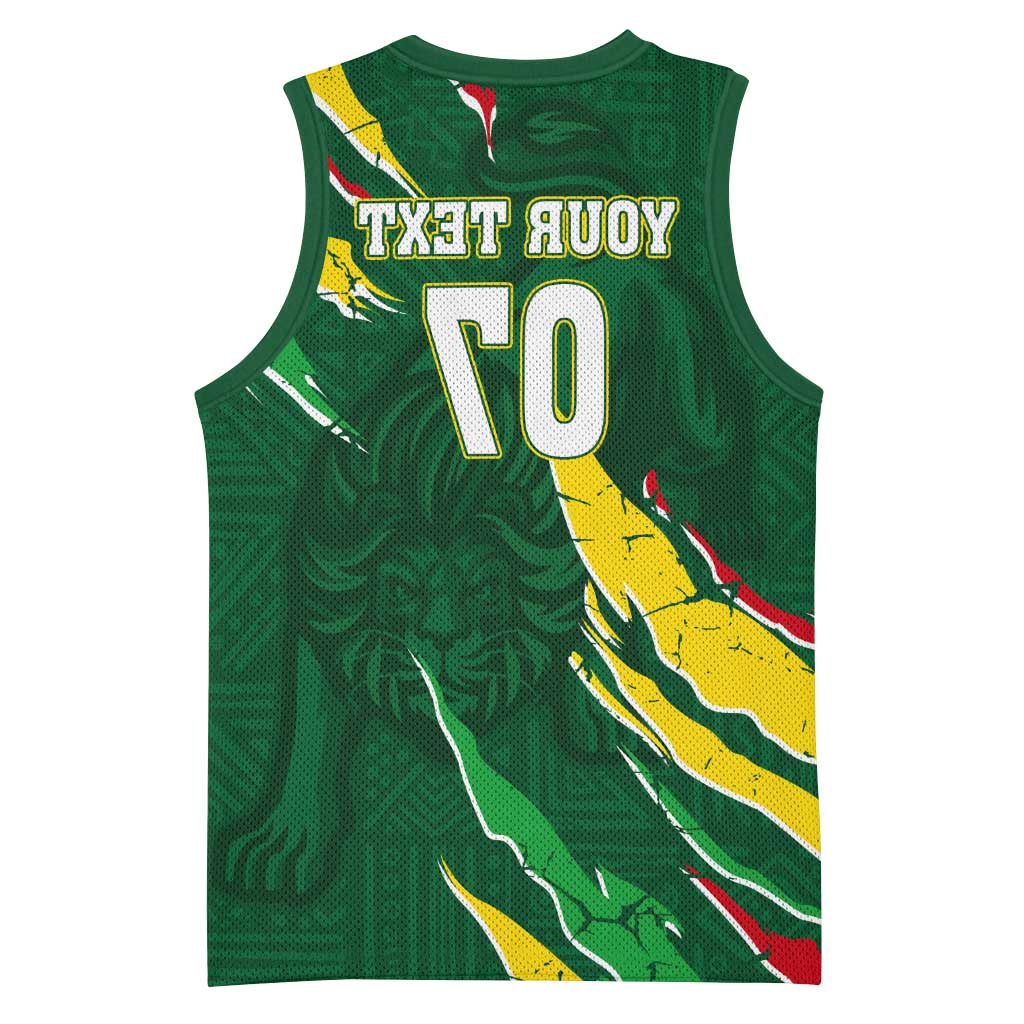 Custom Senegal Football Basketball Jersey Nations Cup 2024 Téranga Lions - African Pride