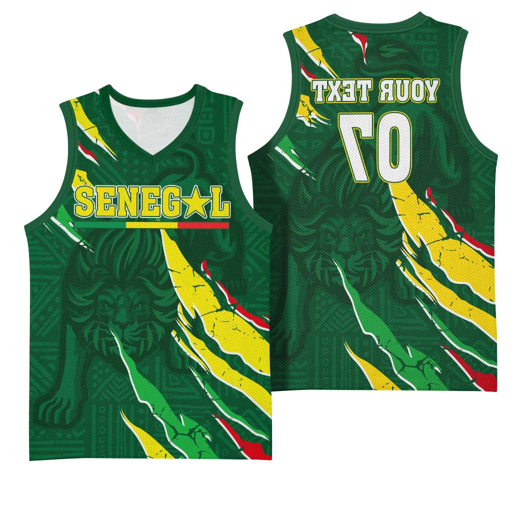Custom Senegal Football Basketball Jersey Nations Cup 2024 Téranga Lions - African Pride