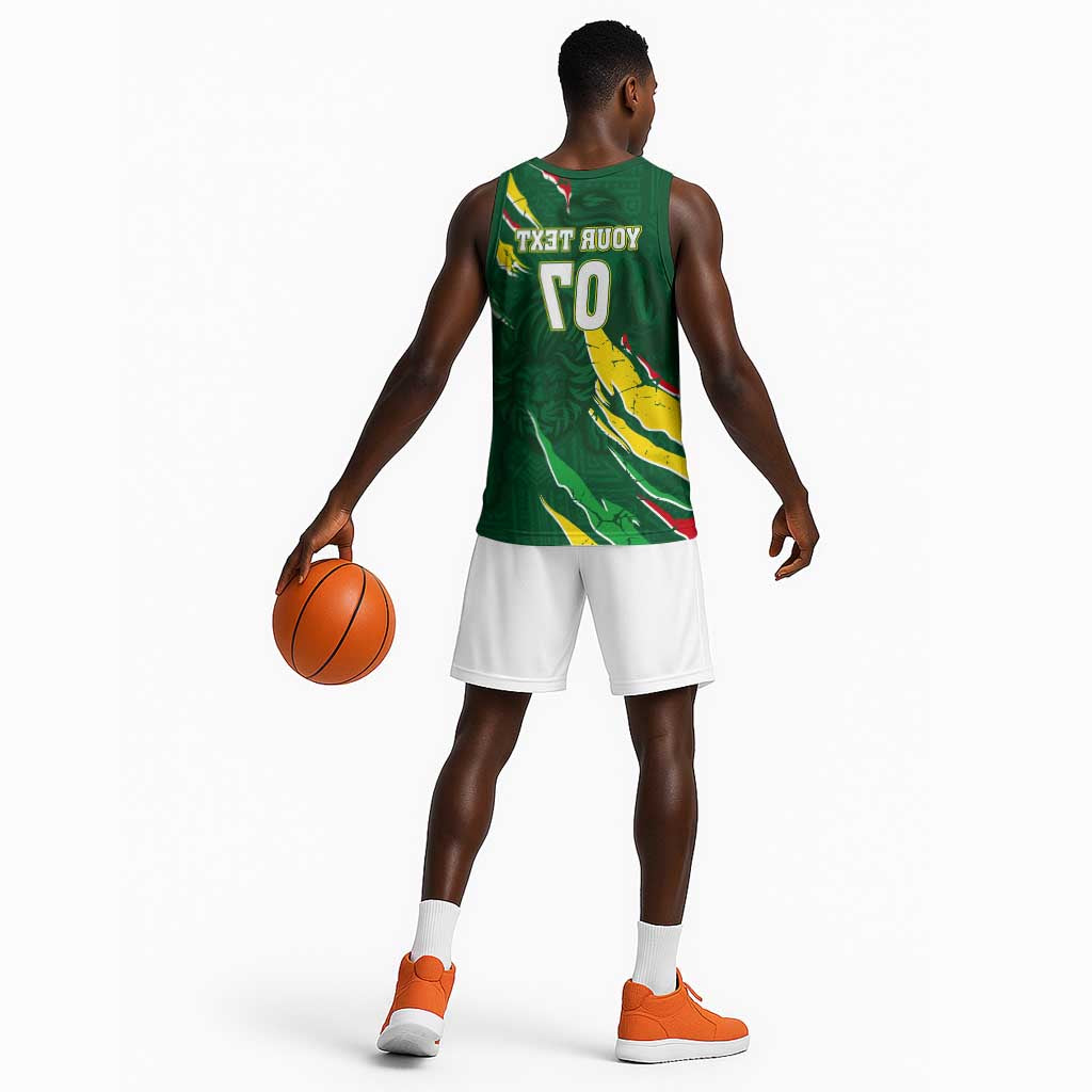 Custom Senegal Football Basketball Jersey Nations Cup 2024 Téranga Lions - African Pride