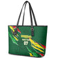 Custom Senegal Football Leather Tote Bag Nations Cup 2024 Téranga Lions