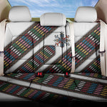Habesha Kemis Inspired Tilet Pattern Back Car Seat Cover White
