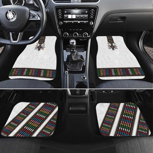 Habesha Kemis Inspired Tilet Pattern Car Mats White