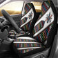 Habesha Kemis Inspired Tilet Pattern Car Seat Cover White