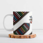 Habesha Kemis Inspired Tilet Pattern Ceramic Mug White