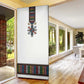Habesha Kemis Inspired Tilet Pattern Door Cover White