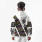 Habesha Kemis Inspired Tilet Pattern Kid Hoodie White