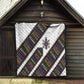 Habesha Kemis Inspired Tilet Pattern Quilt White