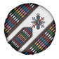 Habesha Kemis Inspired Tilet Pattern Spare Tire Cover White