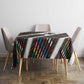 Habesha Kemis Inspired Tilet Pattern Tablecloth White
