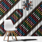 Habesha Kemis Inspired Tilet Pattern Window Curtain White