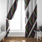 Habesha Kemis Inspired Tilet Pattern Window Curtain White