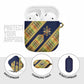 Habesha Kemis Inspired Tilet Pattern AirPods Case Royal Blue - Gold