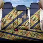 Habesha Kemis Inspired Tilet Pattern Back Car Seat Cover Royal Blue - Gold