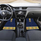 Habesha Kemis Inspired Tilet Pattern Car Mats Royal Blue - Gold