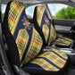 Habesha Kemis Inspired Tilet Pattern Car Seat Cover Royal Blue - Gold
