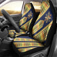 Habesha Kemis Inspired Tilet Pattern Car Seat Cover Royal Blue - Gold
