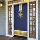 Habesha Kemis Inspired Tilet Pattern Door Cover Royal Blue - Gold
