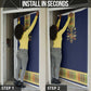 Habesha Kemis Inspired Tilet Pattern Door Cover Royal Blue - Gold