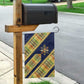 Habesha Kemis Inspired Tilet Pattern Garden Flag Royal Blue - Gold