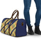 Habesha Kemis Inspired Tilet Pattern Travel Bag Royal Blue - Gold