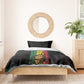 Reggae King Marley Bedding Set Typeset Grunge Style