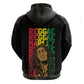Reggae King Marley Hoodie Typeset Grunge Style