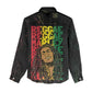 Reggae King Marley Women Casual Shirt Typeset Grunge Style LT7