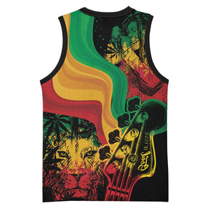 Reggae Day Basketball Jersey One Love One Heart - African Pride