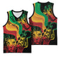 Reggae Day Basketball Jersey One Love One Heart - African Pride