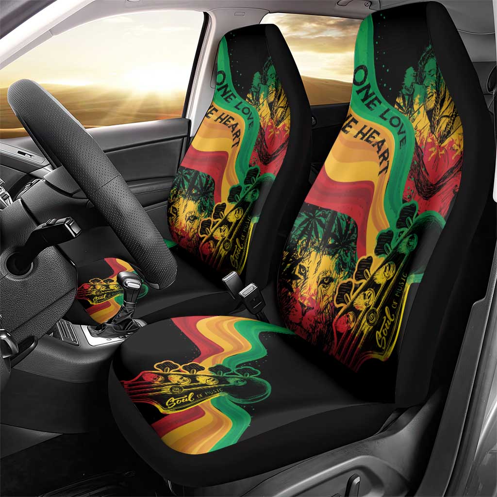 Reggae Day Car Seat Cover One Love One Heart